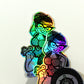 Holographic Pin Up Sticker 5x6.5in