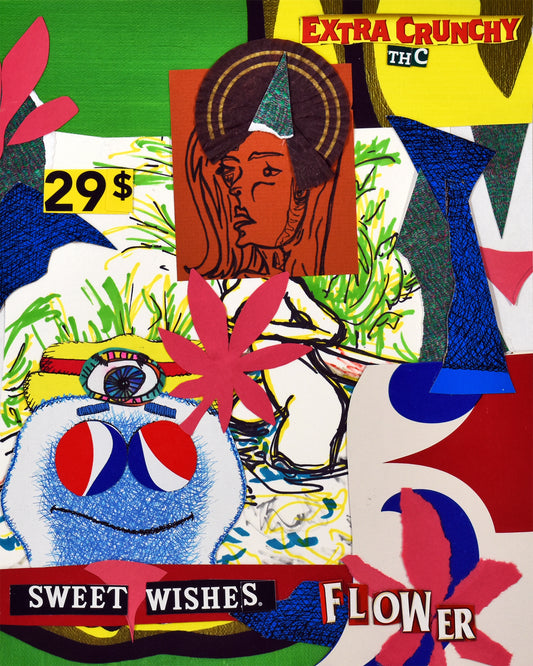 "Sweet Wishes" Collage 8x10in