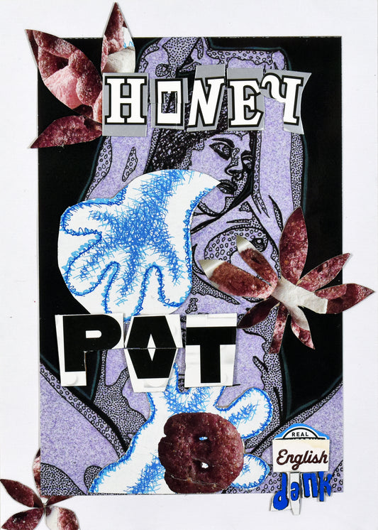 "Honey Pot" Collage 5x7in