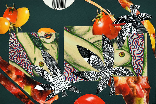 "Tomatoes" Collage 6x4in
