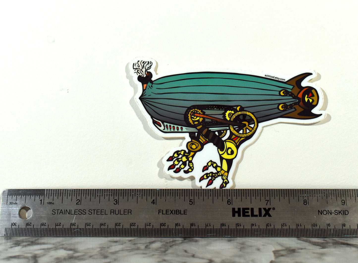 "Zeppelin Walker" Sticker 5.5x3.5in