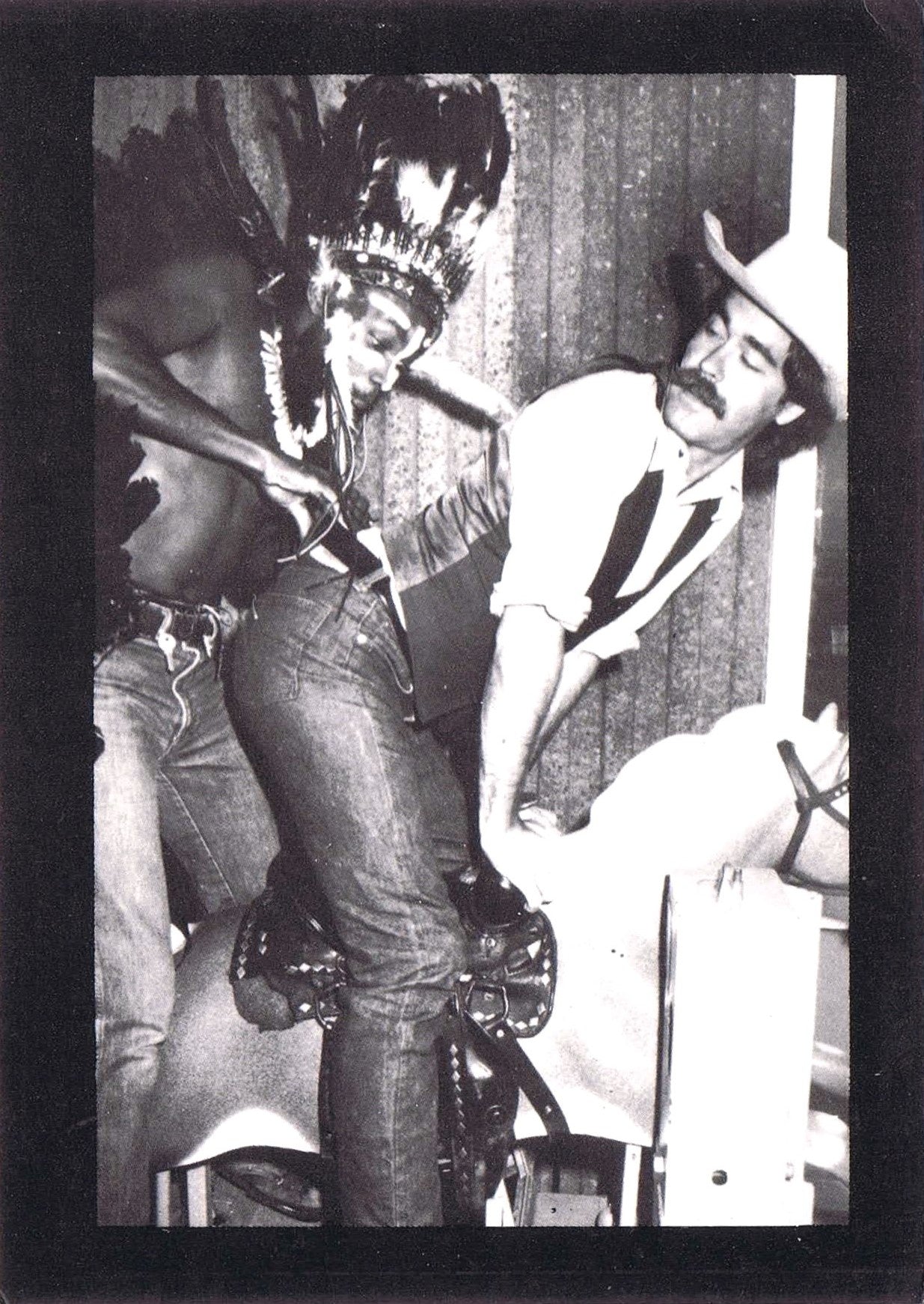 CASTRO COWBOY vintage postcard