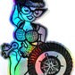 MECHANIC holographic sticker 5x6.5