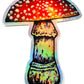 AMANITA MUSCARIA holographic sticker 2.75x3.5