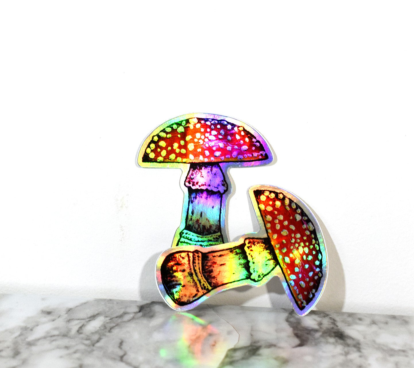 AMANITA MUSCARIA holographic sticker 2.75x3.5